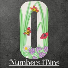 1x WHEELIE BIN STICKER NUMBER