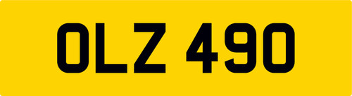 Oly old dateless number - old, plate