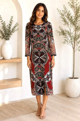 Etcetera red paisley print - etcetera,