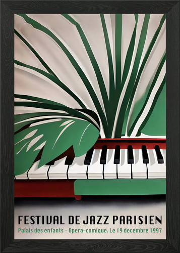 Paris jazz festival framed - jazz,