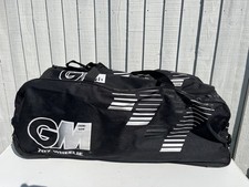 GM Gunn & Moore 707 Cricket Wheelie Bag Black White 30x30x700 Coffin Wheeled