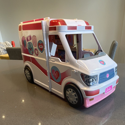 Barbie pink white plastic - barbie,