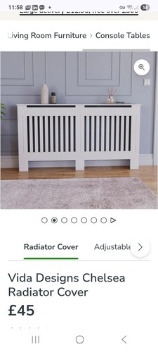Large chelsea radiator cover - large,