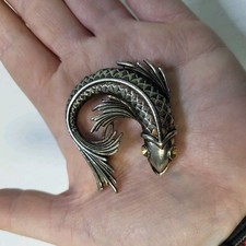 Vintage Koi Carp Fish Brooch