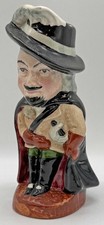 Vintage Staffordshire Fine Ceramics Hand Painted Toby Jug Made in England 18.5cm