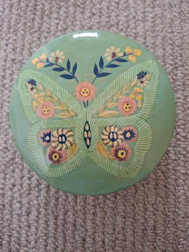 Paper mache trinket box - mache,