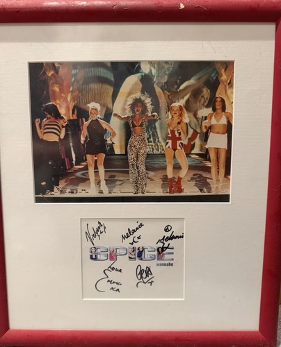 Signed spice girls framed - framed, &
