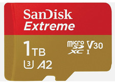 SanDisk Extreme 1TB micro SD card + SD adapter
