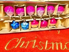 11x Antique Vintage 16v FRUIT & FLOWER Figural Glass Decoration LAMPS/BULBS E10