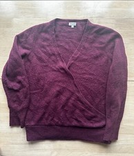 Warm burgundy jumper for women