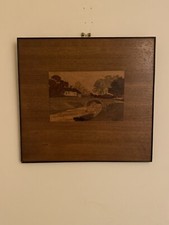 Rare Antique Marquetry Art