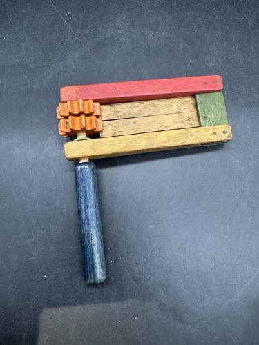 Vintage wooden toy clacker - vintage,