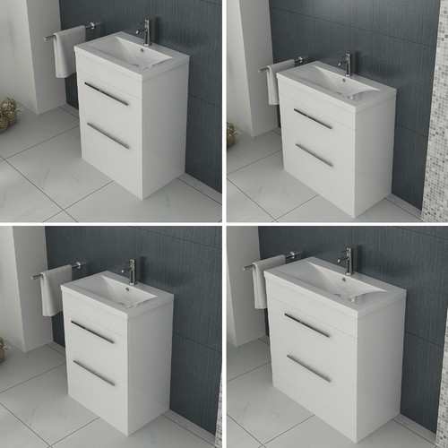 Vanity basin unit mid edge - basin, mid-edge
