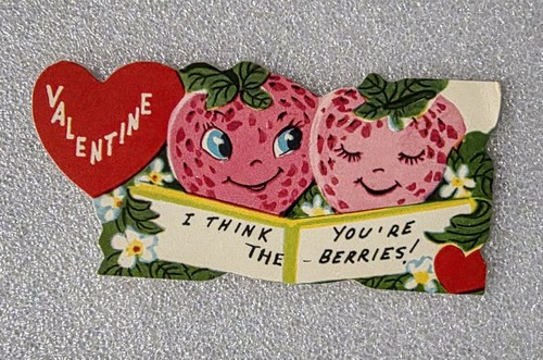 Vintage valentine card - valentine, card,