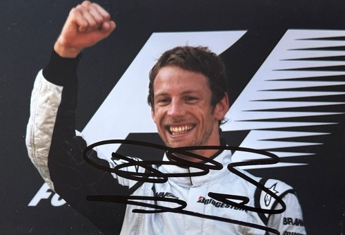 Genuine jenson button signed - jenson,