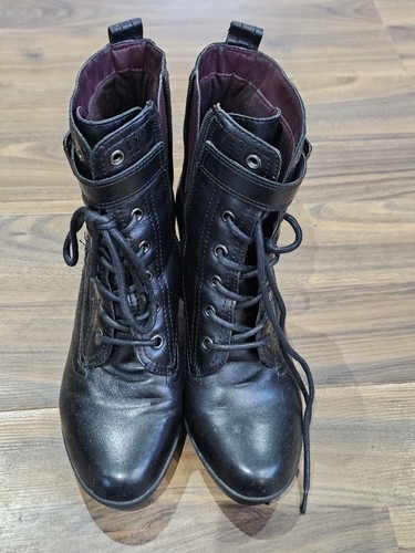Leather footglove black - leather,