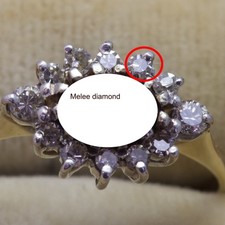Loose natural melee - loose, diamonds