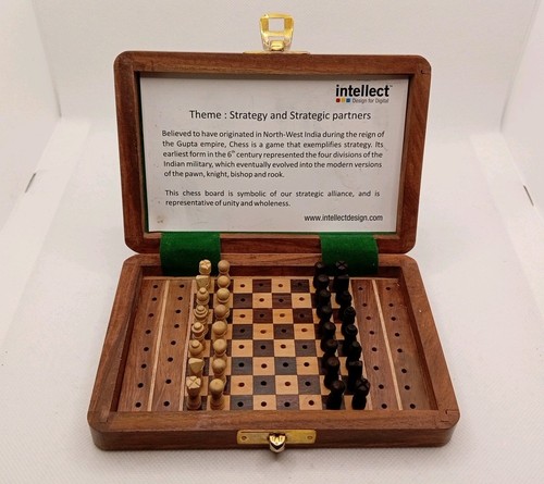 Wooden travel chess - chess, with
