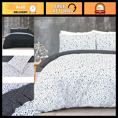 Reversible polka dot duvet - reversible,