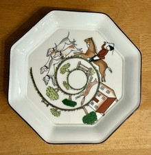 Wedgewood Hunting Scenes Octagonal Trinket Dish Bone China