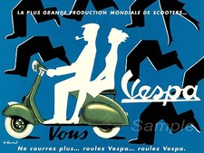 Vintage 1954 vespa scooter - vintage,