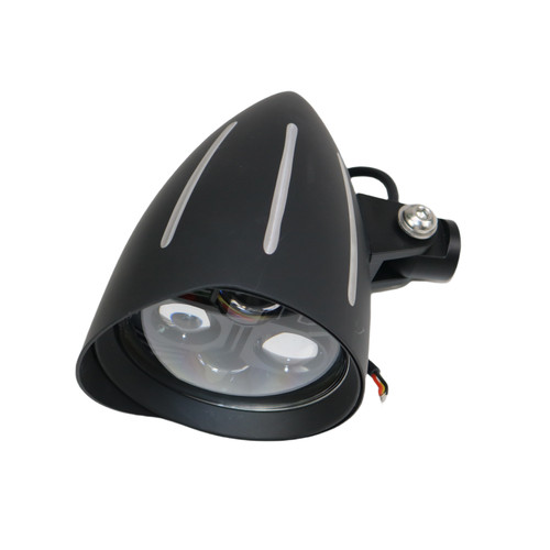 Motorbike black led - black, 4.5"led
