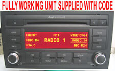 2007 AUDI A4 2.0 TDi MK3 8E B7 AUDI CONCERT CD PLAYER 8E0057185KX WITH CODE