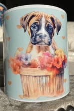 BOXER DOG WHITE MUG, BOXER