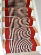 Dark Red Grey Very Long Stair