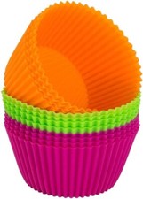 Silicone Muffin Cases, Extra Large 11cm Giant Cupcake Moulds Baking, Non-Stick