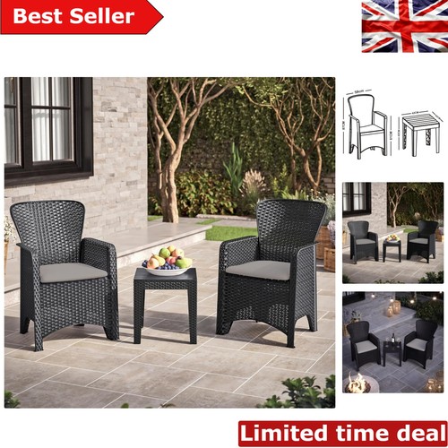 Weather resistant black - black, rattan
