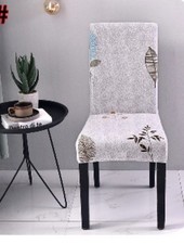 4 pcs Stretch High Back Dining Chair Seat Covers Removable