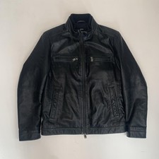 Mens Hugo Boss Leather Jacket