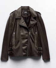 ZARA Faux leather Biker Jacket
