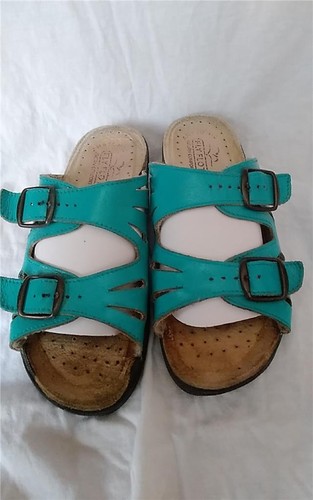 Fly flot turquoise - flot, leather