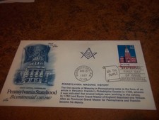 Masonic FDC Pennsylvania