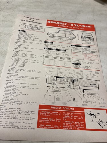 Technical sheet renault tl - technical,