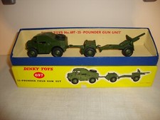 Dinky 697 pounder field gun - 697,