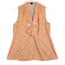 Ann Taylor Ruffle Sleeveless