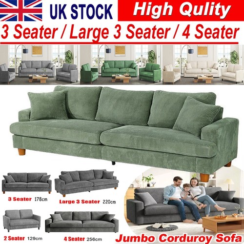 Seater corduroy sofa jumbo - 3/4,