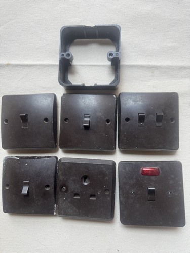 Bakelite double wall plug - double,