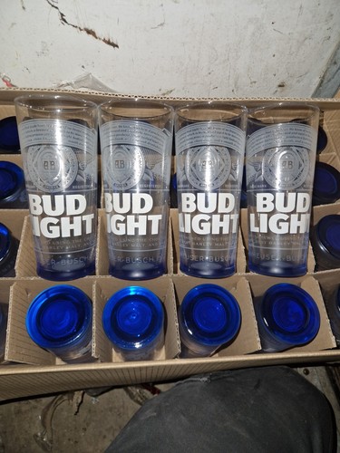 Bud light pint glasses new - ,