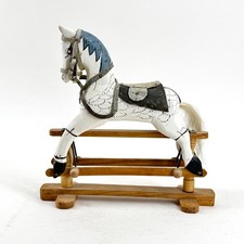 VINTAGE D BROGDEN DOLLS HOUSE SMALL WOODEN ROCKING HORSE TOY COLLECTIBLE
