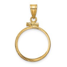 14k Yellow Gold D/C Faceted