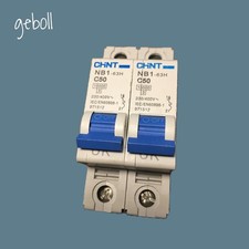 2 X CHINT NB1-63H C50 MCB