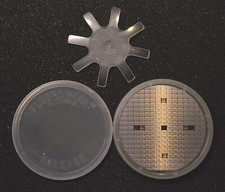 Historic 3 inch Automotive Silicon Wafer, GM Delco/Motorola CPU, Circa mid 1970s