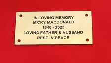 100x50mm Solid Brass Laser