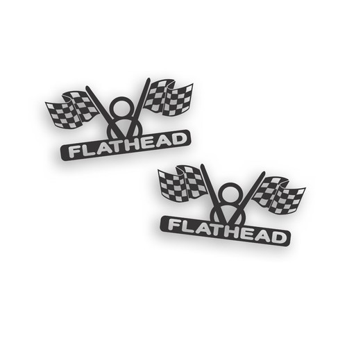 Flathead engine decal - flathead,