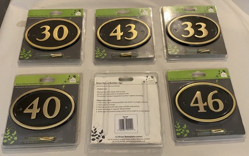 House number plates - number,