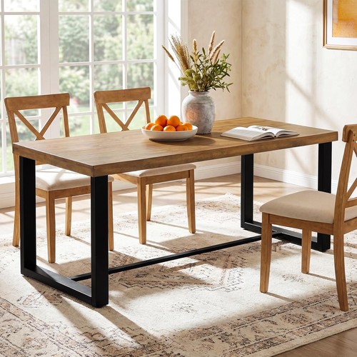 Solid wood dining table - table, for
